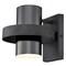 Westinghouse Fixture Wall UnMount 60W Exton Distressed Alum Gun Metal Cylinder Shade 6369100 - alternate 2